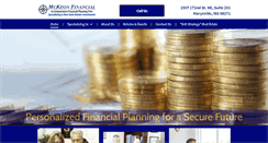 Desktop Screenshot of mckeonfinancial.com